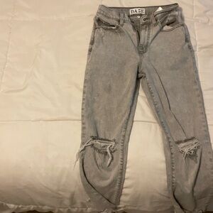 Daze jeans - grey. Ripped at knees  .